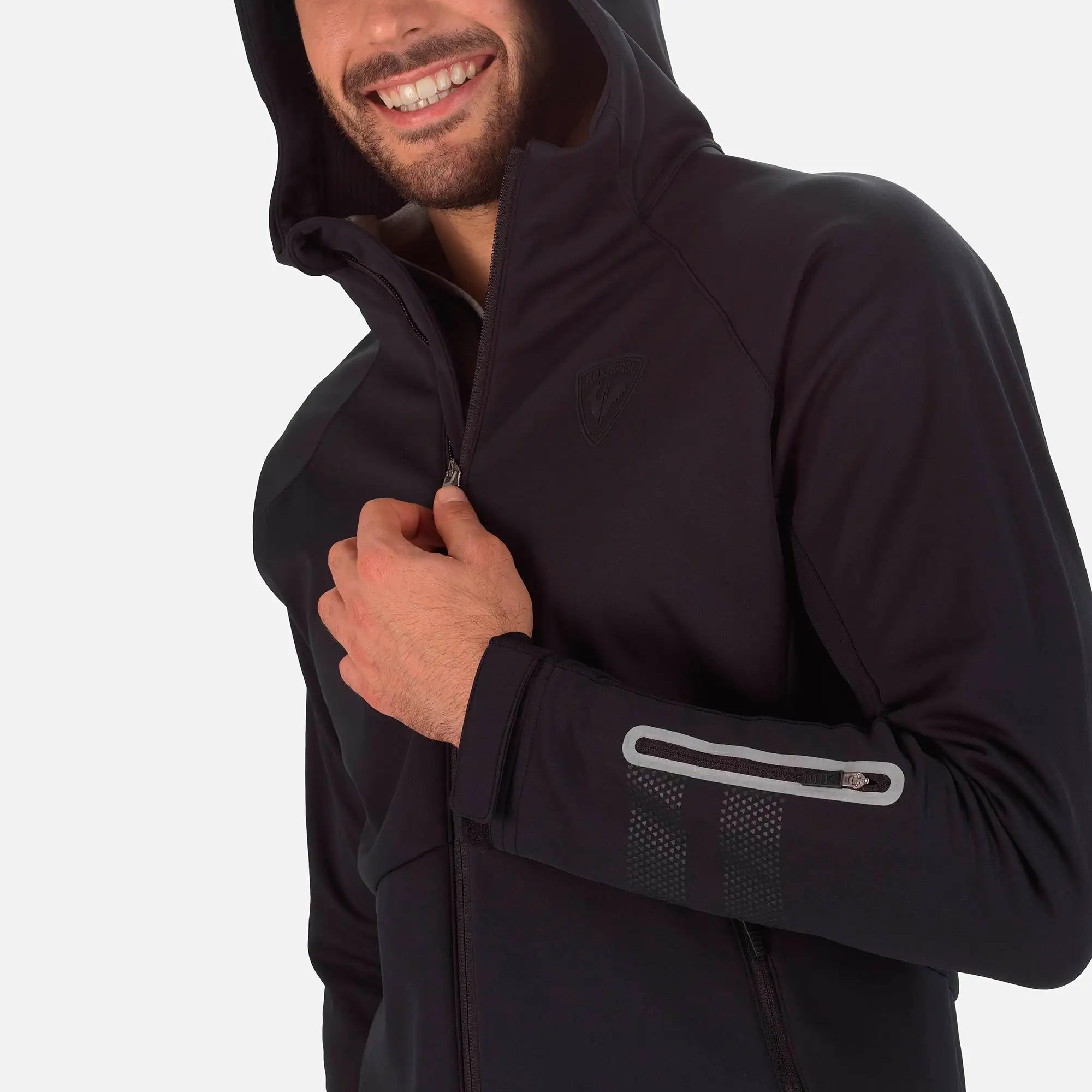 Jacheta barbati Rossignol SOFTSHELL HOODIE Dark navy [2]