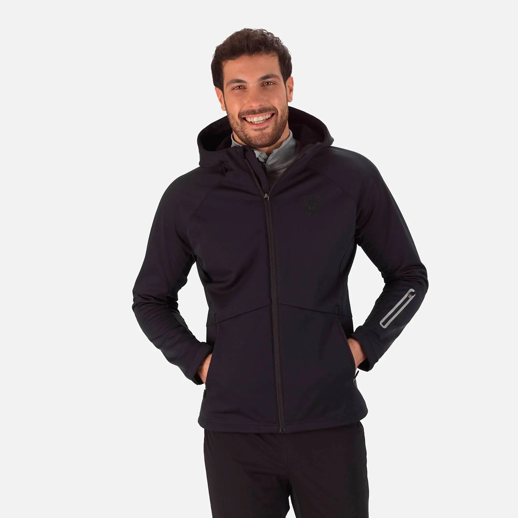 Jacheta barbati Rossignol SOFTSHELL HOODIE Dark navy [6]