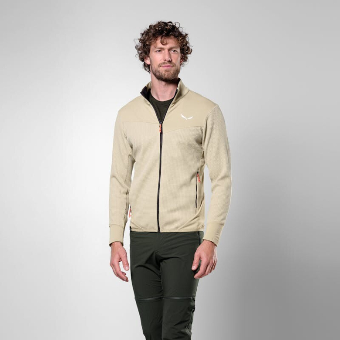 Jacheta barbati Salewa PUEZ WAFFLE HYBRID POLARLITE Bej [2]