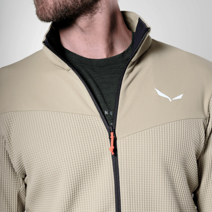 Jacheta barbati Salewa PUEZ WAFFLE HYBRID POLARLITE Bej [3]
