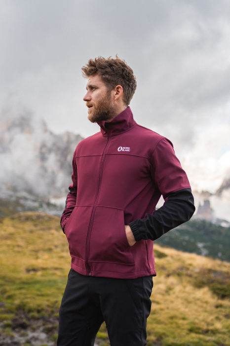 Jacheta softshell barbati Nordblanc ENDEAVOR - plum red [3]
