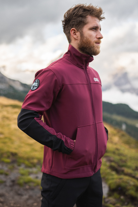 Jacheta softshell barbati Nordblanc ENDEAVOR - plum red [4]