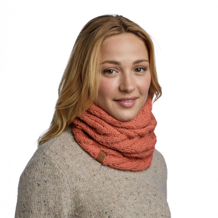 Neckwarmer Fleece crosetat Caryn crimson [3]
