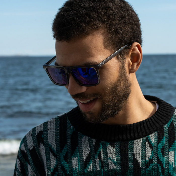 Ochelari de soare CHPO Bruce -  Transparent Grey / Blue mirror [3]
