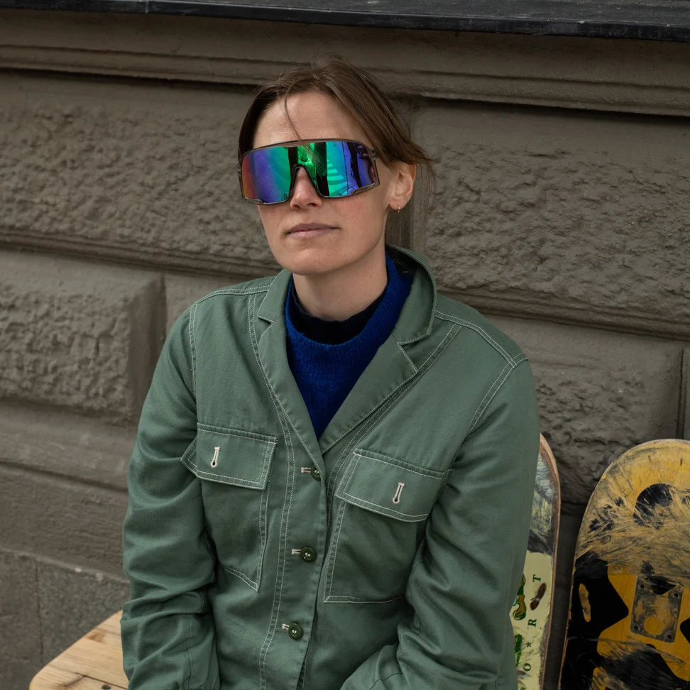 Ochelari de soare CHPO Henrik - Transparent grey / rainbow mirror [4]