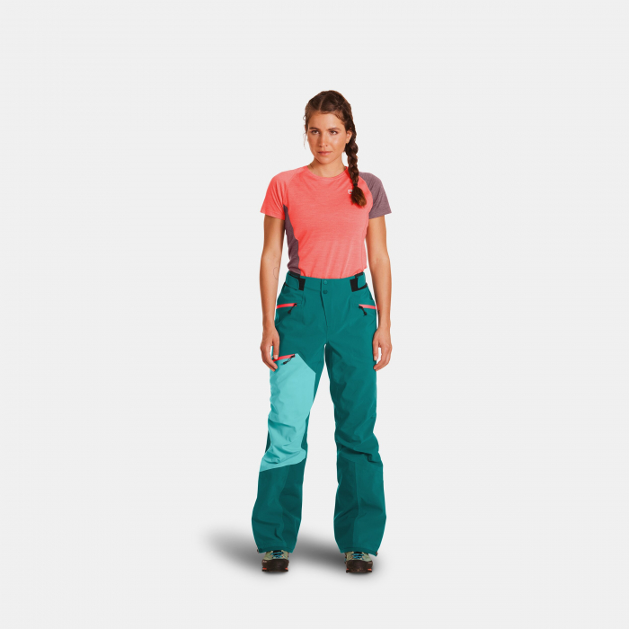 Pantaloni dama Hardshell Ortovox WESTALPEN 3L DERMIZAX NX - pacific green [4]