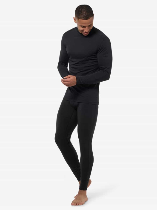 Pantaloni de corp barbati SN Super.Natural M BIO BASE TIGHTS Jet Black [2]