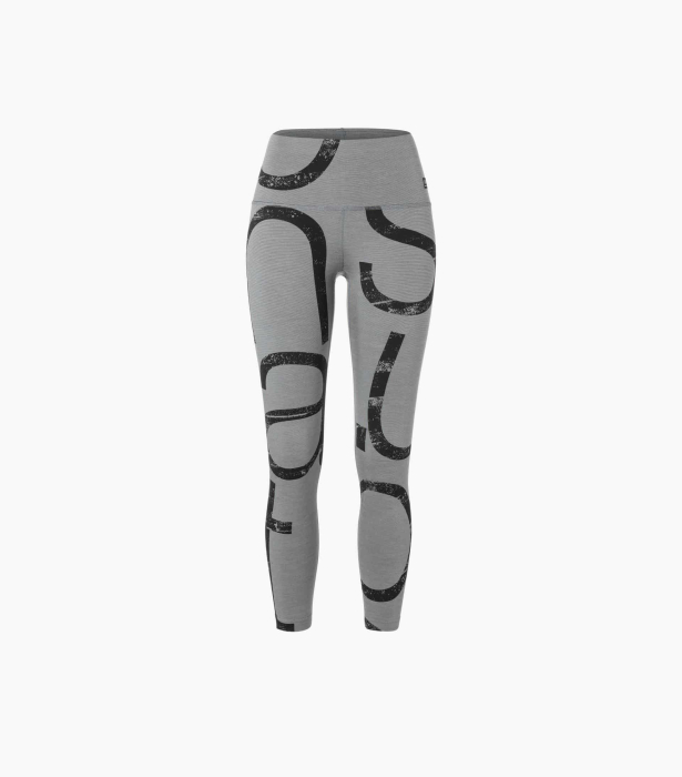 Pantaloni de corp dama SN super.natural W CAPITAL LOGO TIGHTS Cashmere Grey Melange/Jet Black [1]