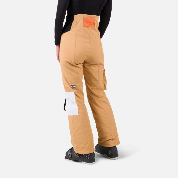 Pantaloni schi dama Rossignol JCC W BIB INSULATED - Beige mountain [2]