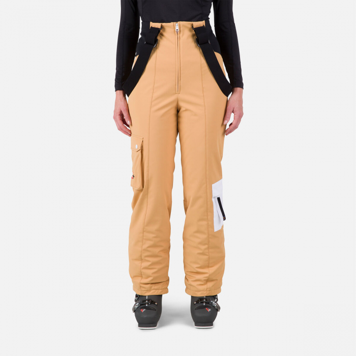 Pantaloni schi dama Rossignol JCC W BIB INSULATED - Beige mountain [3]