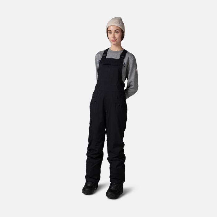 Pantaloni schi dama Rossignol W RELAX BIB Black [1]