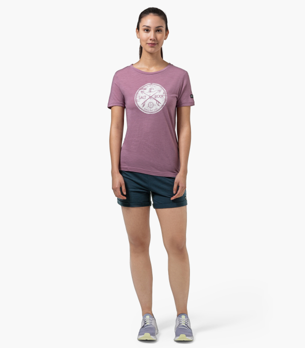 Pantaloni scurti dama cu merino SN-SUPERNATURAL - W WIDE SHORTS - Blueberry [3]