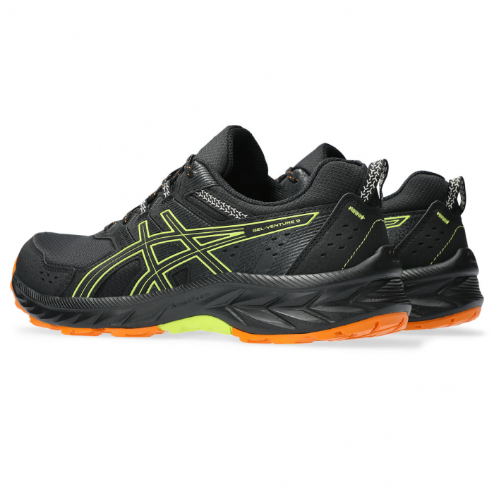 Pantofi alergare barbati Asics - GEL VENTURE 9 - Black / Neon lime [2]