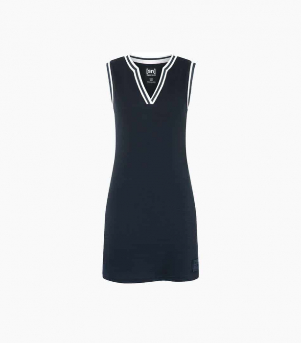 Rochie dama SN Super.Natural - W ORY BIO - Blueberry/Fresh White [3]