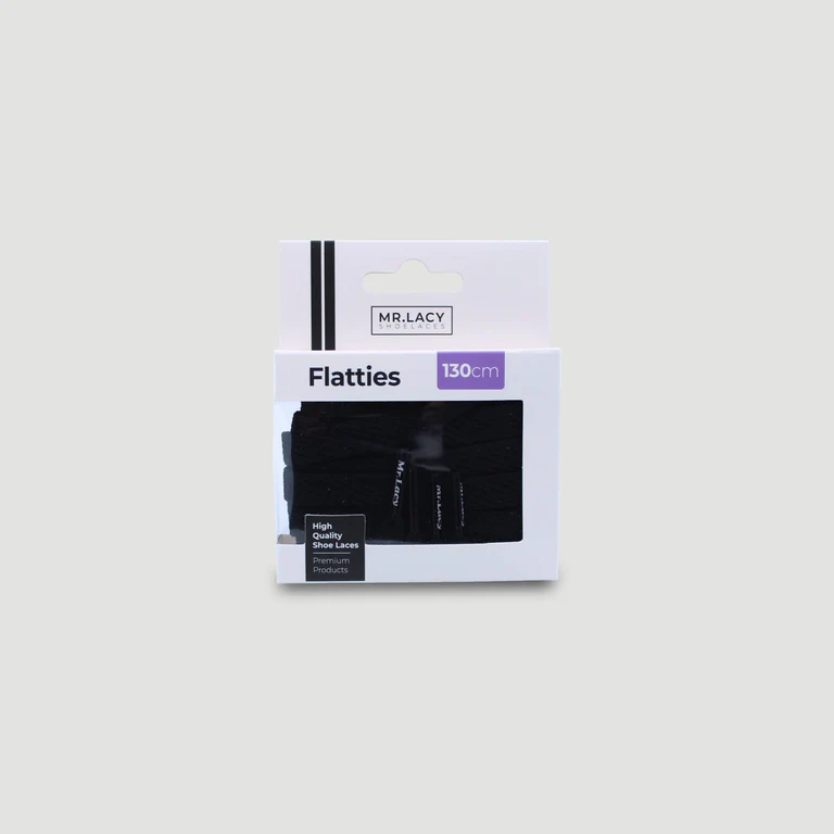Sireturi Mr. Lacy FLATTIES Black 110CM [3]