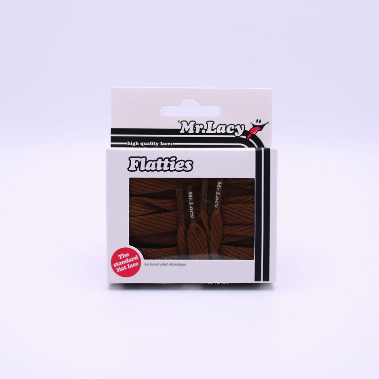 Sireturi Mr. Lacy FLATTIES Brown 130CM [4]