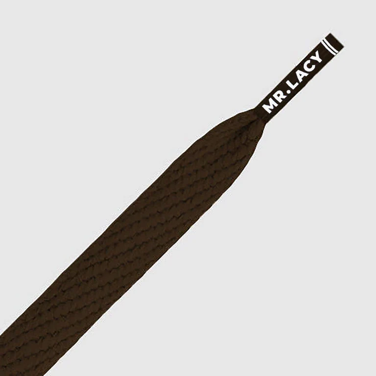Sireturi Mr. Lacy FLATTIES Brown 130CM [2]