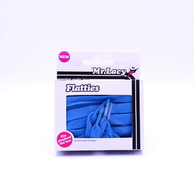 Sireturi Mr. Lacy FLATTIES Cyan 130CM [3]
