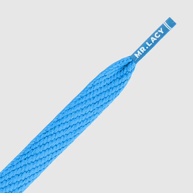 Sireturi Mr. Lacy FLATTIES Cyan 130CM [2]