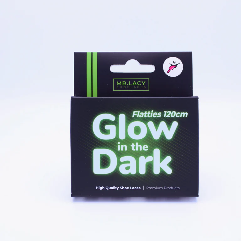Sireturi Mr. Lacy FLATTIES GLOW IN THE DARK Green 120CM [3]