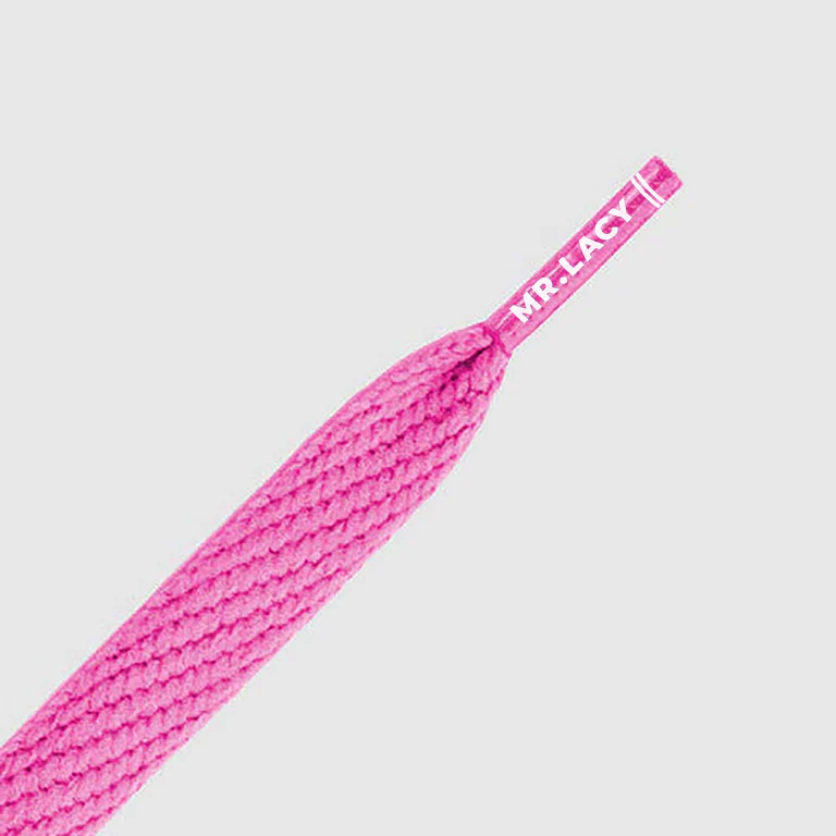 Sireturi Mr. Lacy FLATTIES Lipstick Pink 130CM [2]