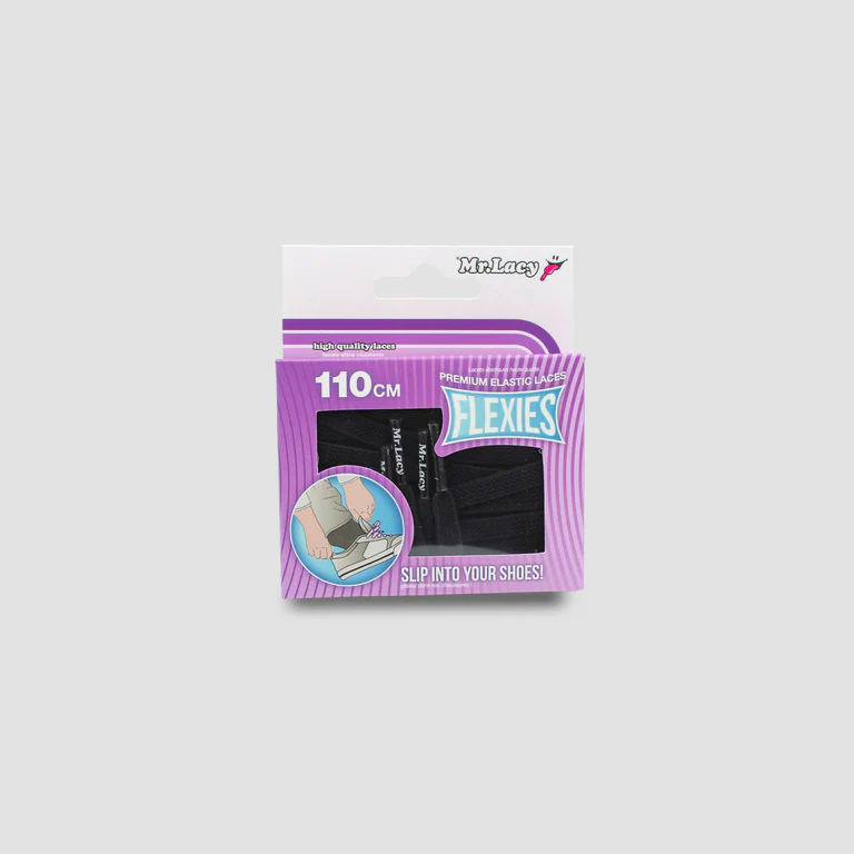 Sireturi Mr. Lacy FLEXIES Black 90CM [3]