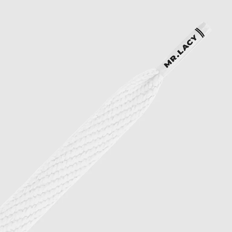 Sireturi Mr. Lacy FLATTIES White 130CM [2]