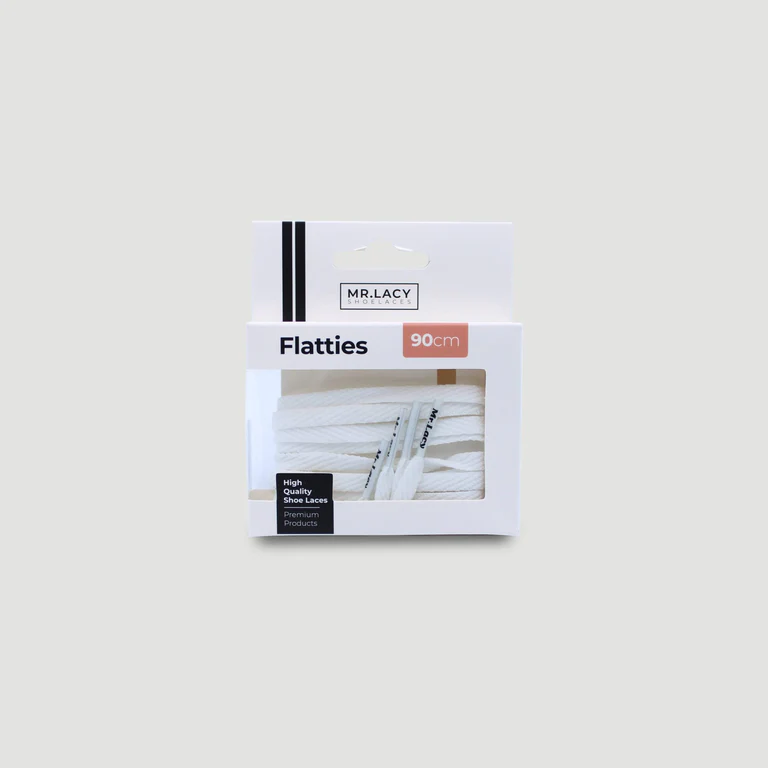 Sireturi Mr. Lacy FLATTIES White 130CM [3]