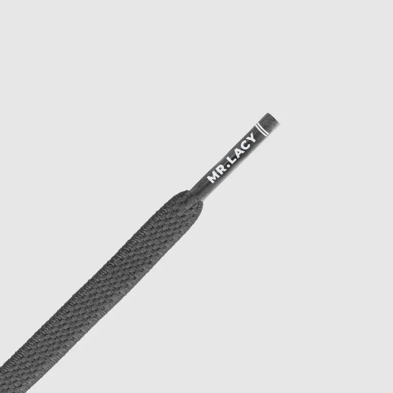 Sireturi Mr. Lacy FLEXIES Dark Grey 90CM [2]