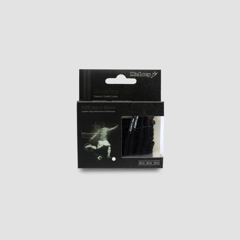 Sireturi Mr. Lacy GOALIES SLIM FOOTBAL Black [4]