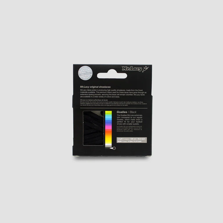 Sireturi Mr. Lacy GOALIES SLIM FOOTBAL Black [3]