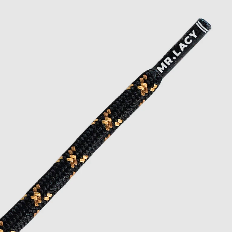 Sireturi Mr. Lacy ROUND 150CM Black/Brown/Light Brown [2]