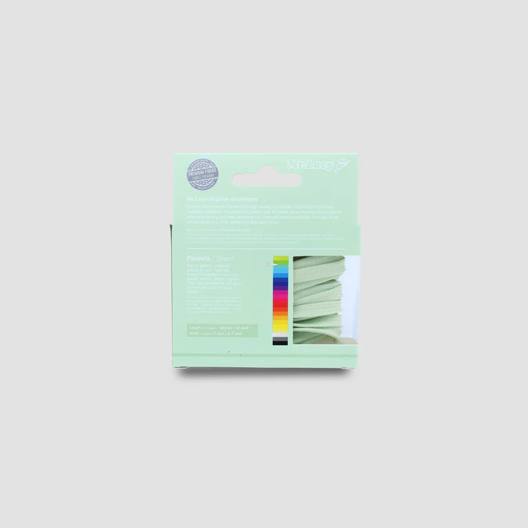 Sireturi Mr. Lacy PASTELS 120CM Green [3]