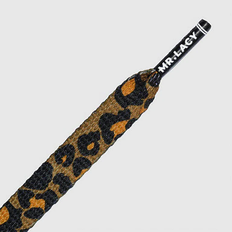 Sireturi Mr. Lacy PRINTIES 130CM Leopard/Brown [2]