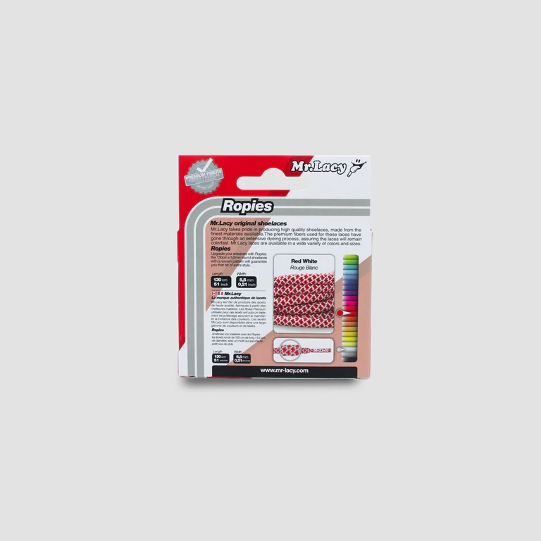Sireturi Mr. Lacy ROPIES Red/White [4]