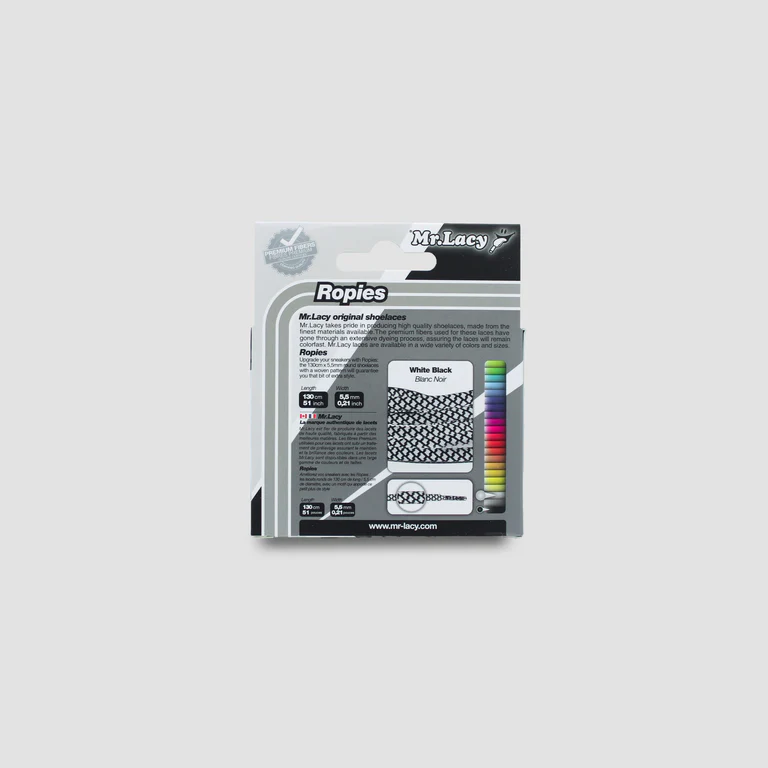 Sireturi Mr. Lacy ROPIES White Black [3]