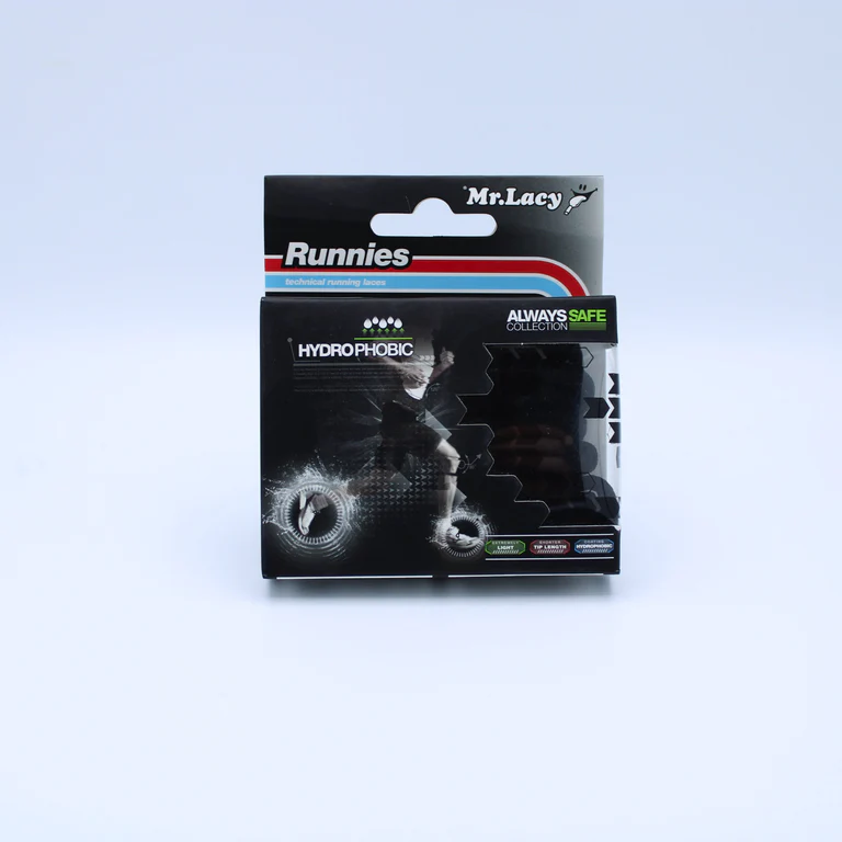 Sireturi Mr. Lacy RUNNIES HYDROPHOBIC 120CM Black [4]