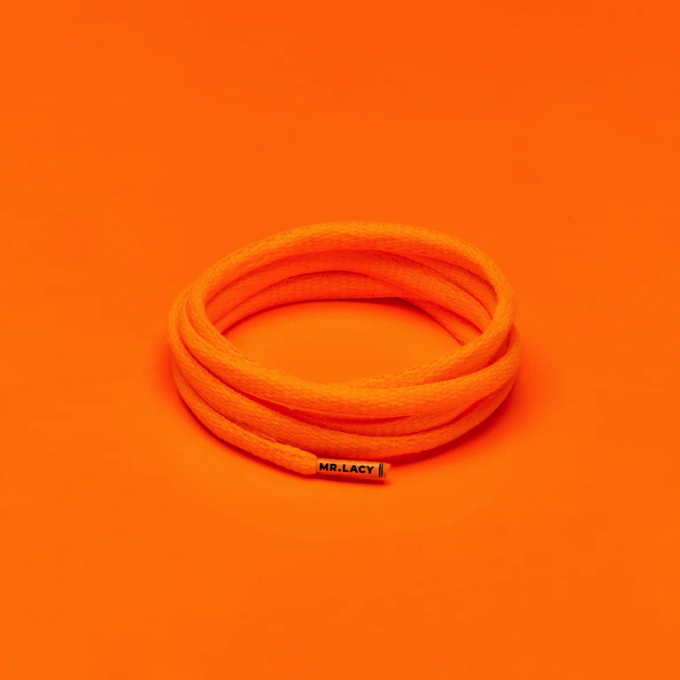 Sireturi Mr. Lacy RUNNIES HYDROPHOBIC 120CM Bright Orange [1]