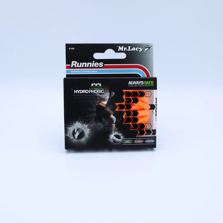 Sireturi Mr. Lacy RUNNIES HYDROPHOBIC 120CM Bright Orange [3]