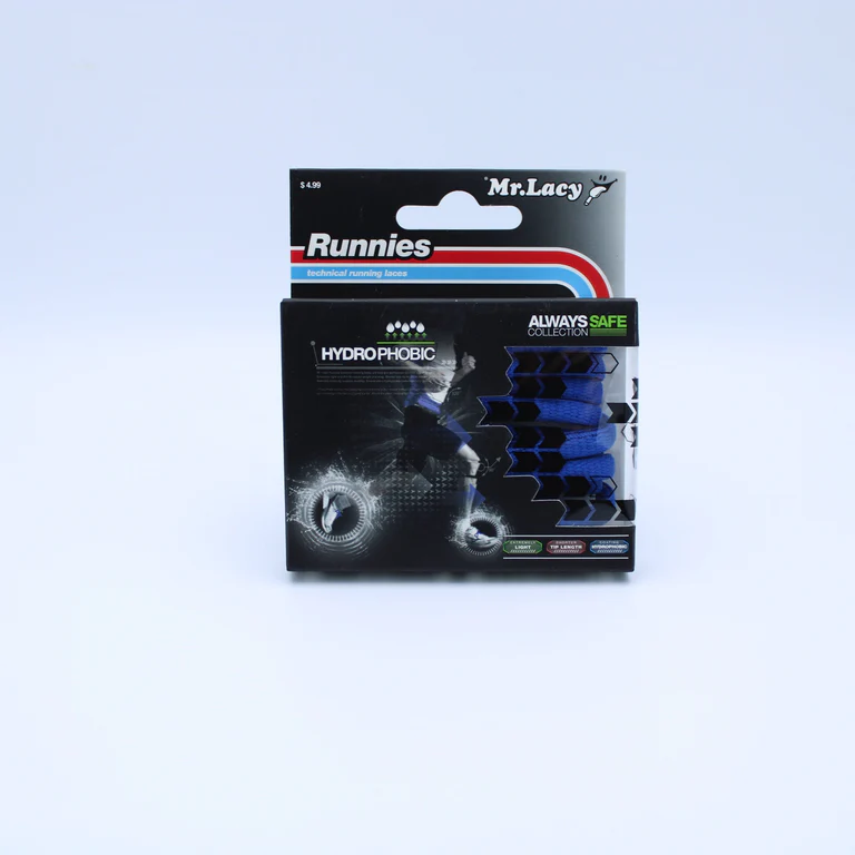 Sireturi Mr. Lacy RUNNIES HYDROPHOBIC 120CM Royal Blue [2]