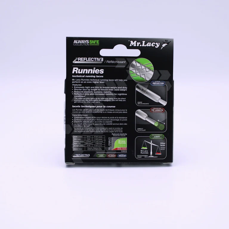 Sireturi Mr. Lacy RUNNIES REFLECTIVE 120CM Red [4]