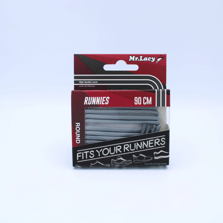 Sireturi Mr. Lacy RUNNIES ROUND 90CM Grey [3]
