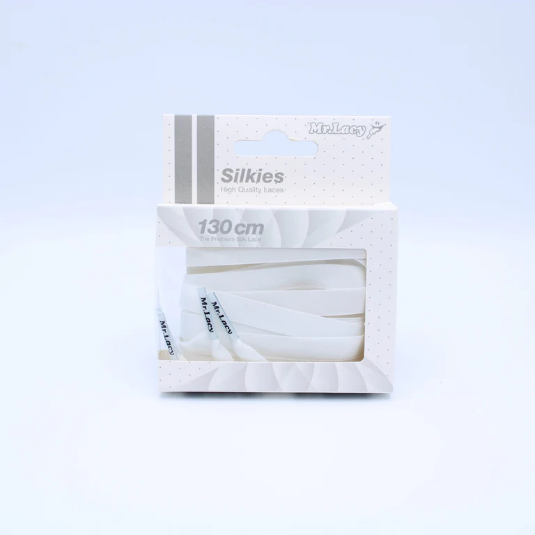 Sireturi Mr. Lacy SILKIES 130 CM White [3]