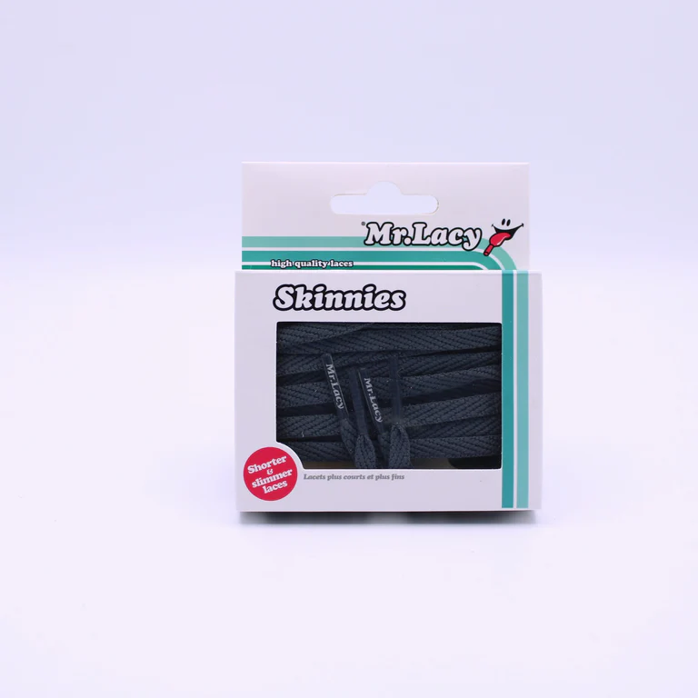 Sireturi Mr. Lacy SKINNES 120CM Dark Grey [3]