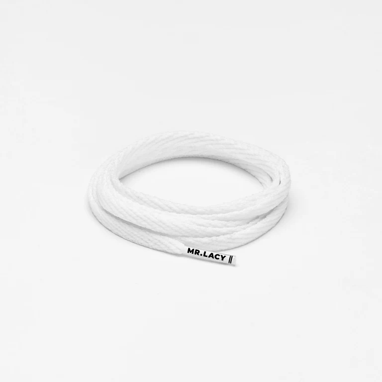 Sireturi Mr. Lacy SKINNES 120CM White [1]