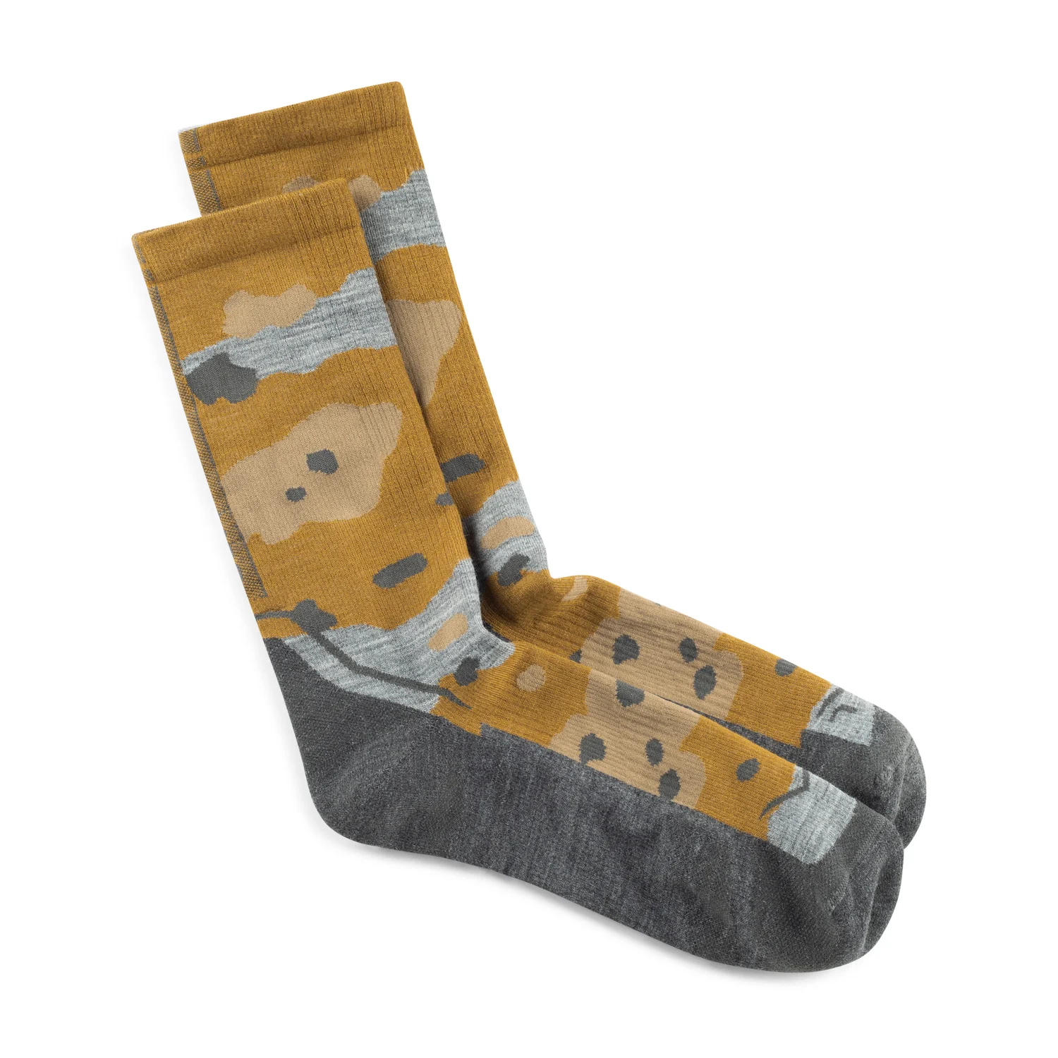 Sosete Buff Light Wool Merino Crew - LWC2 UMBER KHAKI [2]