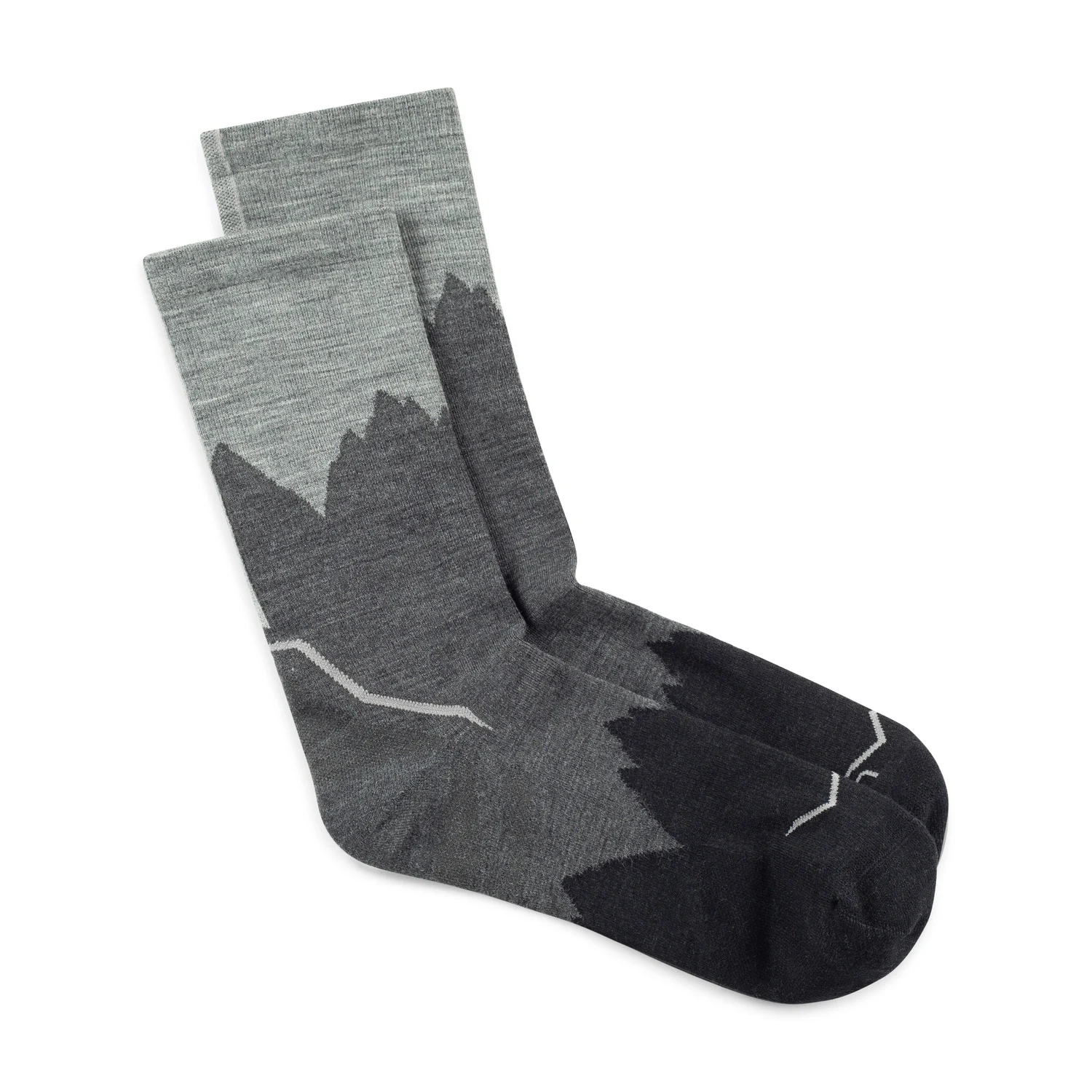 Sosete Buff Light Wool Merino Crew - LWC3 BLACK [2]