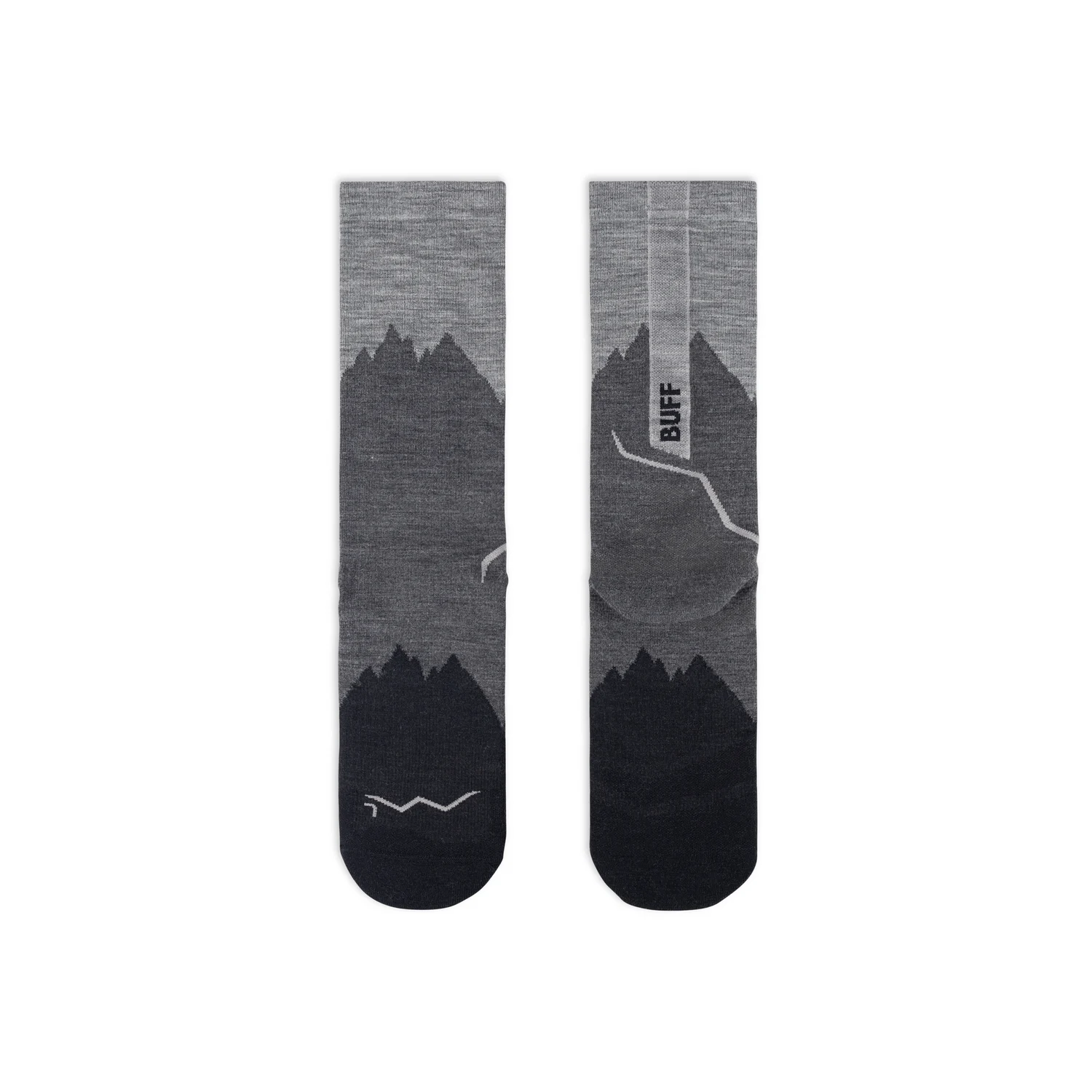 Sosete Buff Light Wool Merino Crew - LWC3 BLACK [3]