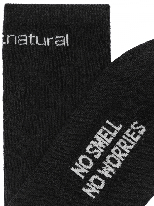 Sosete SN Super.Natural  ALL DAY SOCKS 2-PACK Jet Black/Vapor Grey [4]