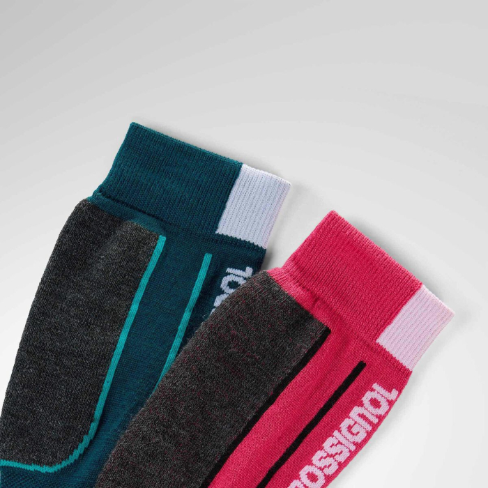 Set Sosete schi copii Jr Rossignol Essential 2 pack ski socks Electric fuchsia [3]